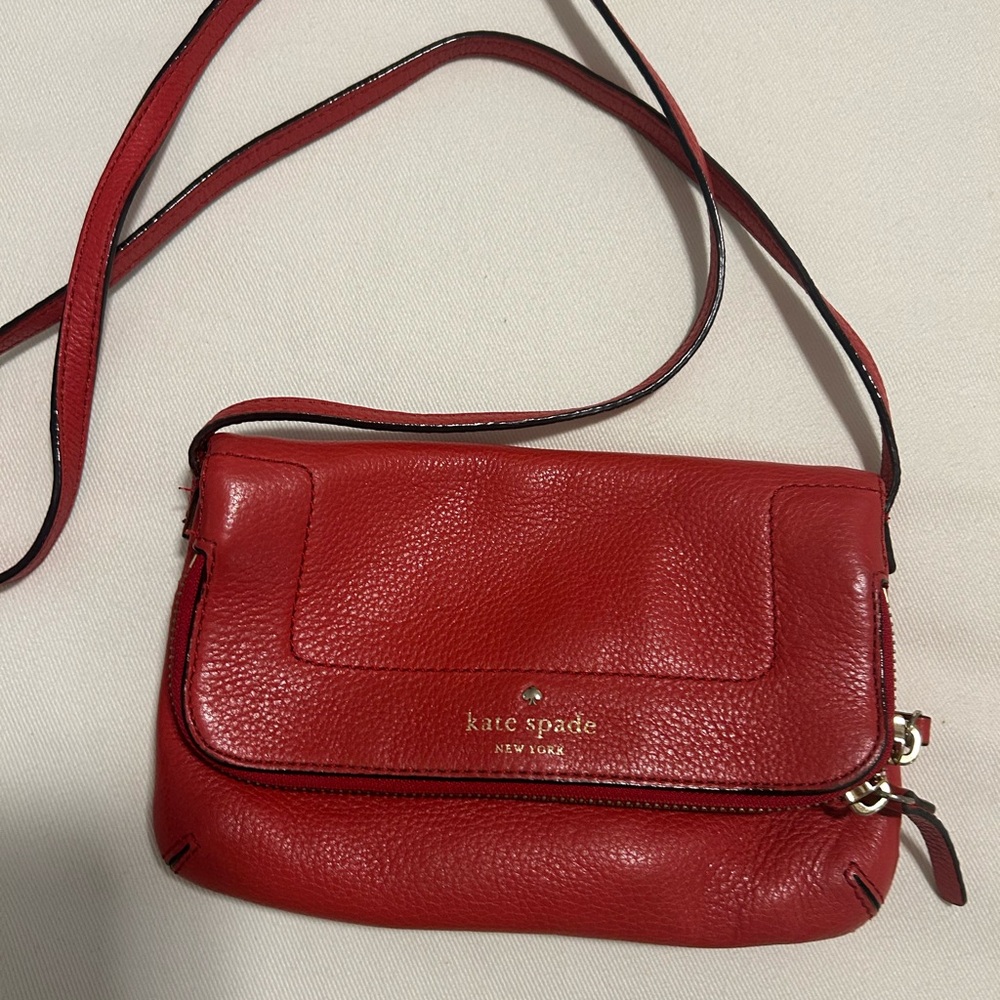 Kate Spade Vibrant Red Crossbody Bag - Picture 2 of 9
